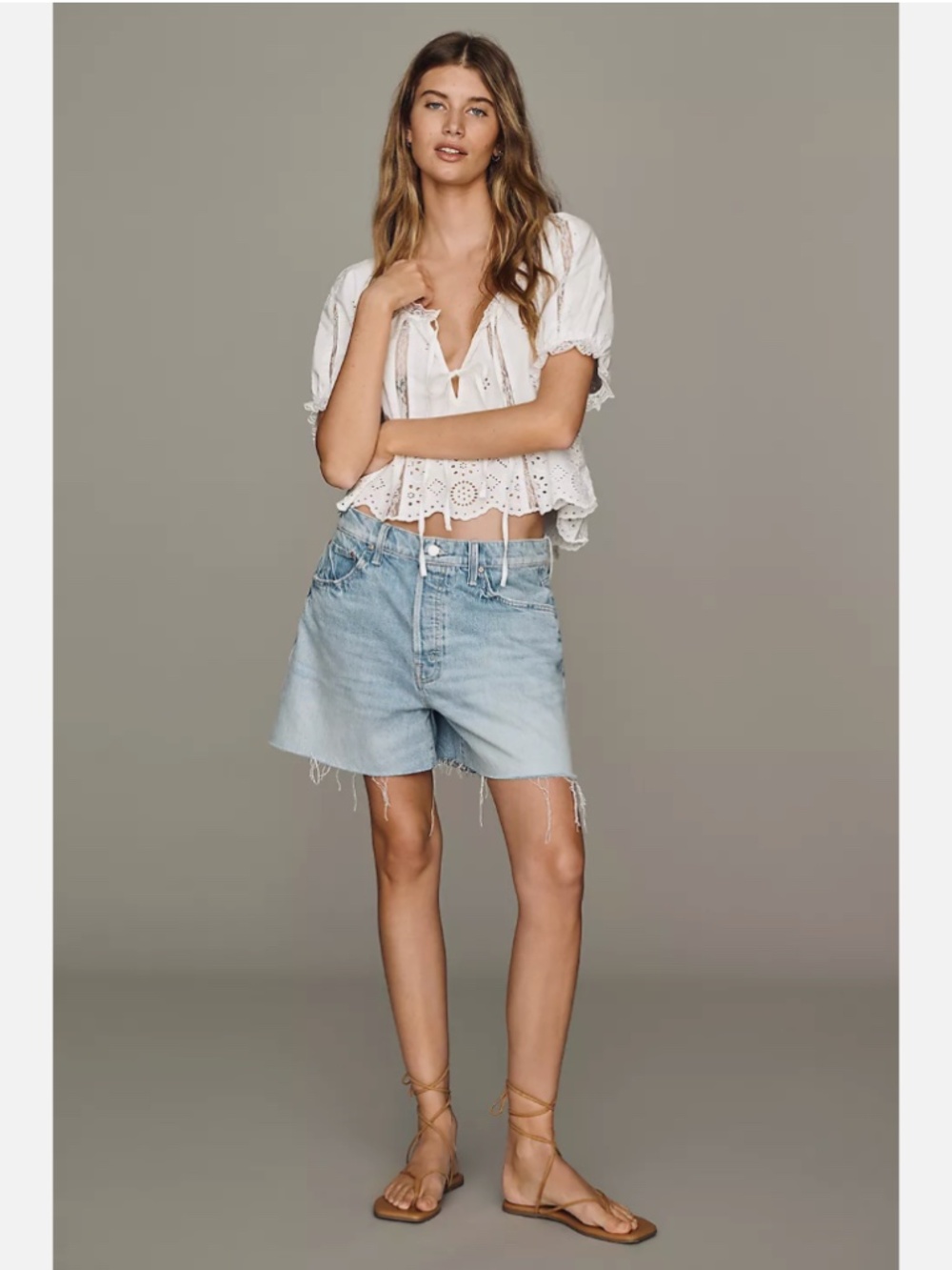 NWT ANTHROPOLOGIE MOTHER EXTRA MILE SHORTS